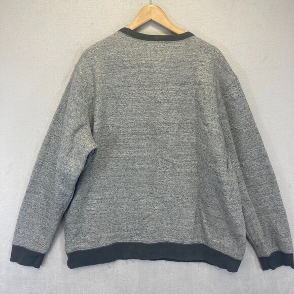 Blake Shelton X Lands End Men's Serious Sweatshirt XXL 50-52 Heather Gray Crew - Picture 2 of 16